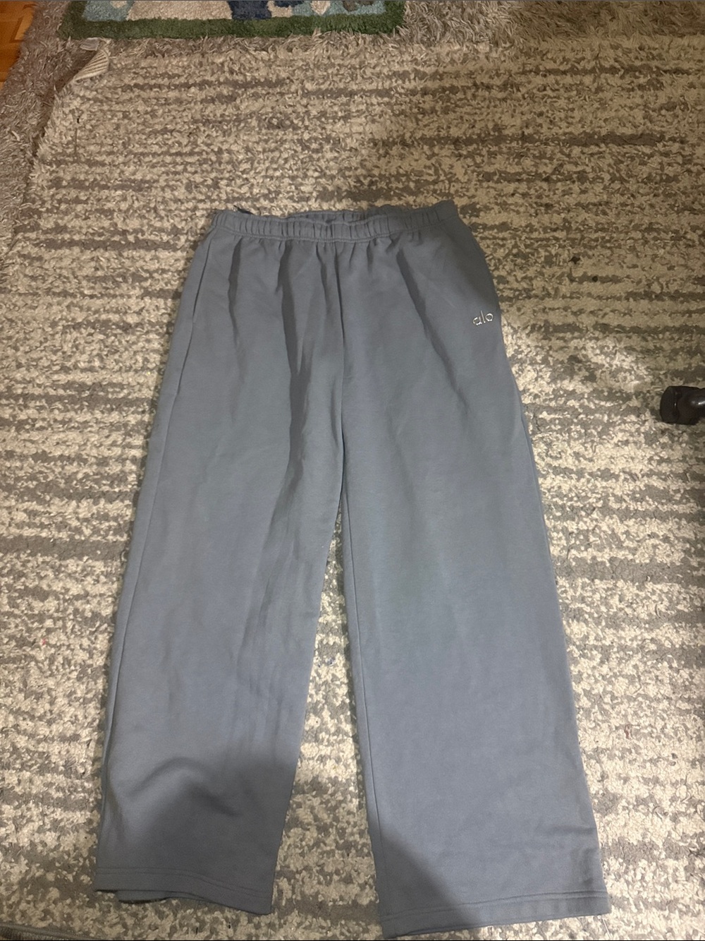 ALO Yoga Kids Wide-Leg Sweatpants in Slate Blue